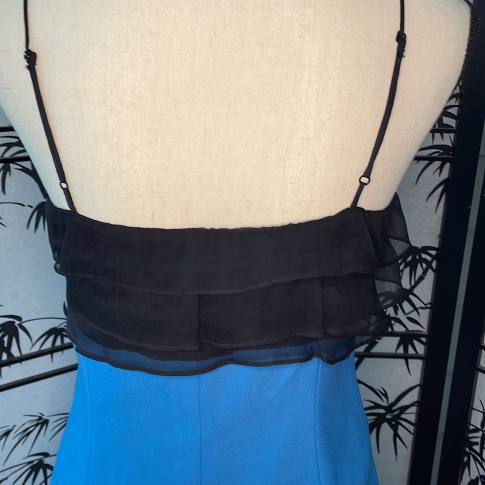 🎉HP! 🎉Black Halo EUC Silk spaghetti strap dress size - Picture 7 of 9